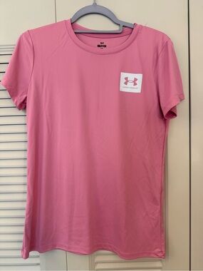 Under Armour Pink Performance Logo Tee